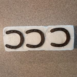 24- Horseshoe Nail Craft Pin Cast Iron Rustic Brown Finish Western